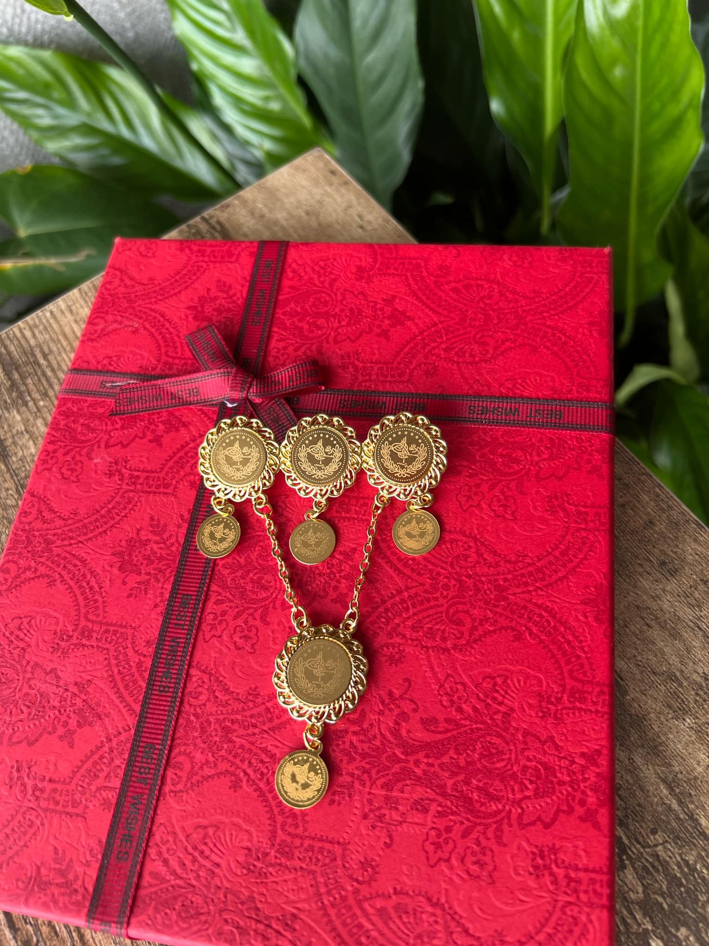 3 Coins Brooch