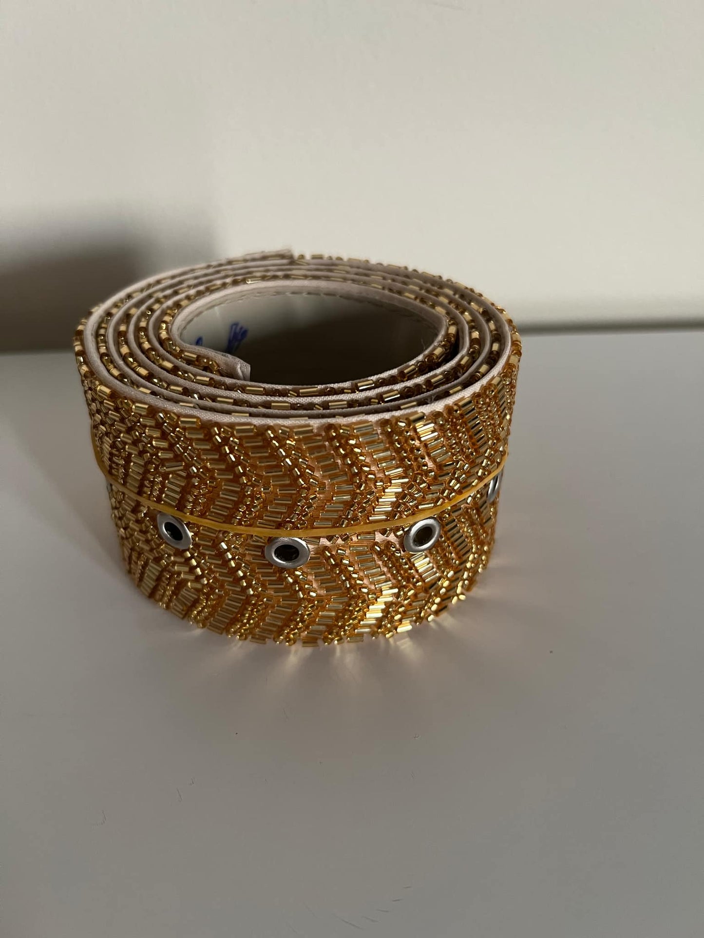 Beaded Gold Belt