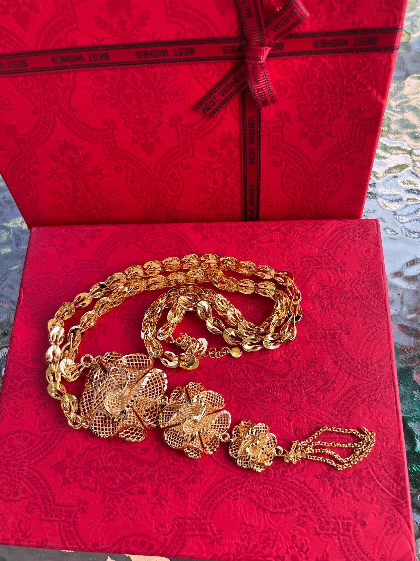 24K Gold Plated Long Necklace