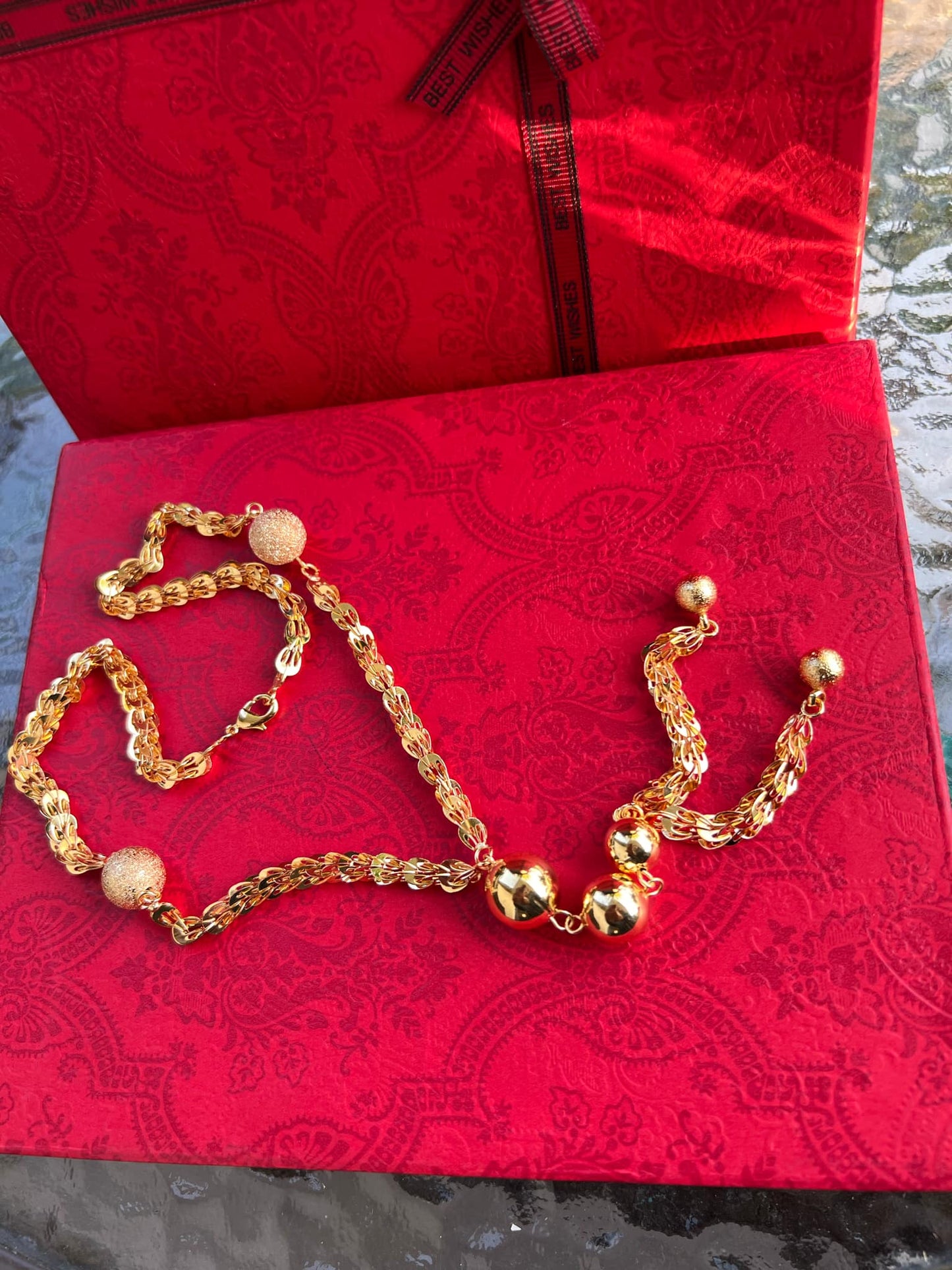 24K Gold Plated Long Necklace