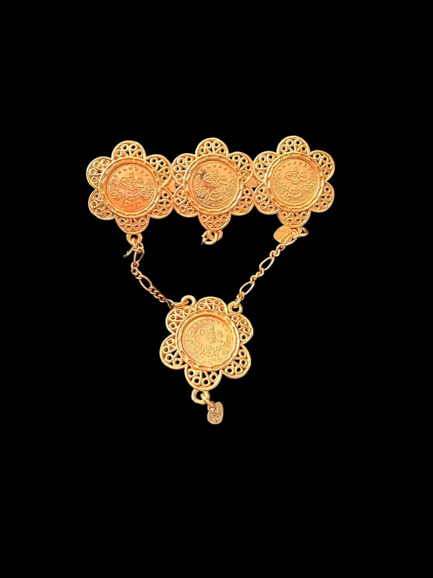 Turkish Coin Brooch