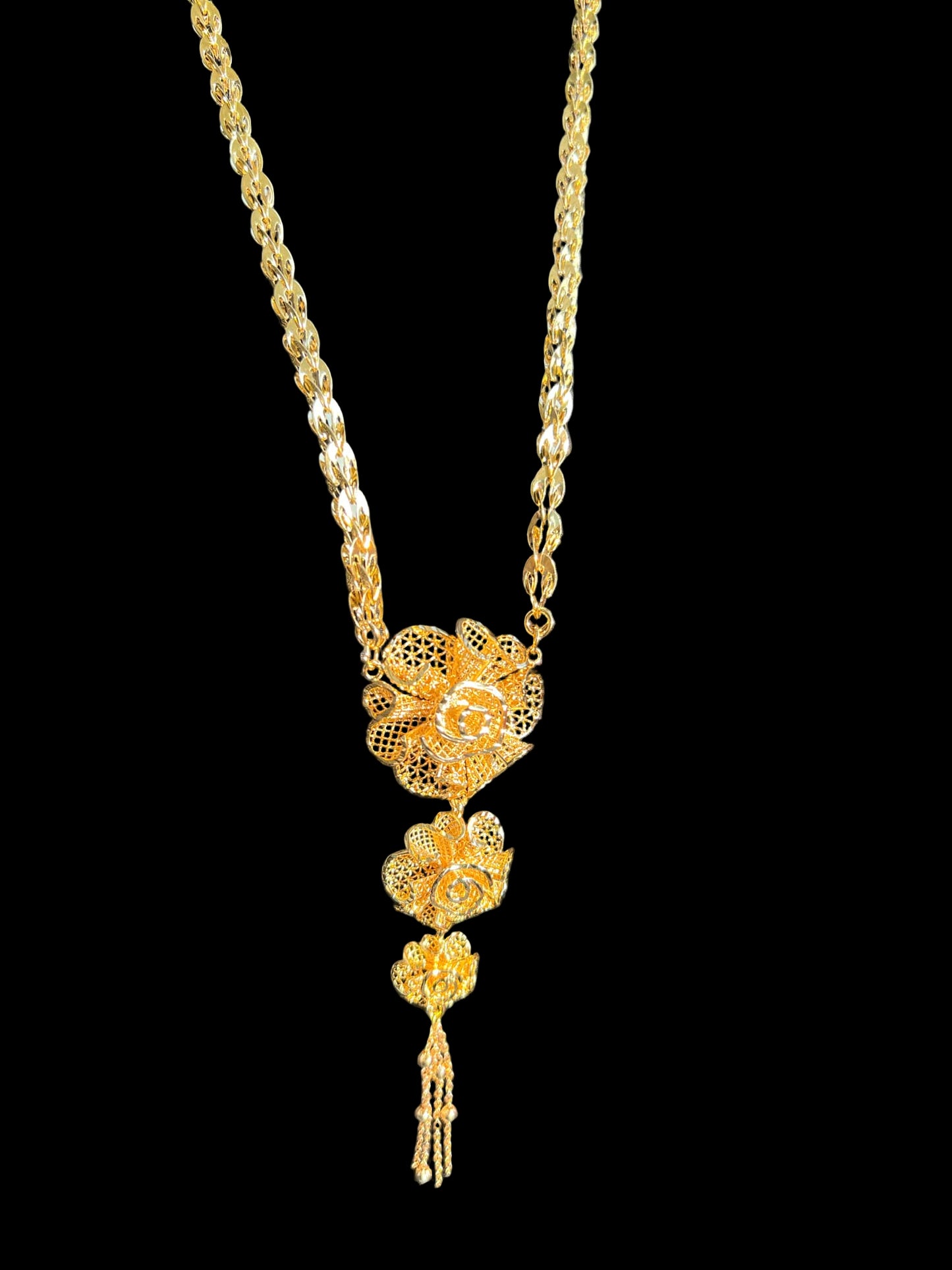 24K Gold Plated Long Necklace