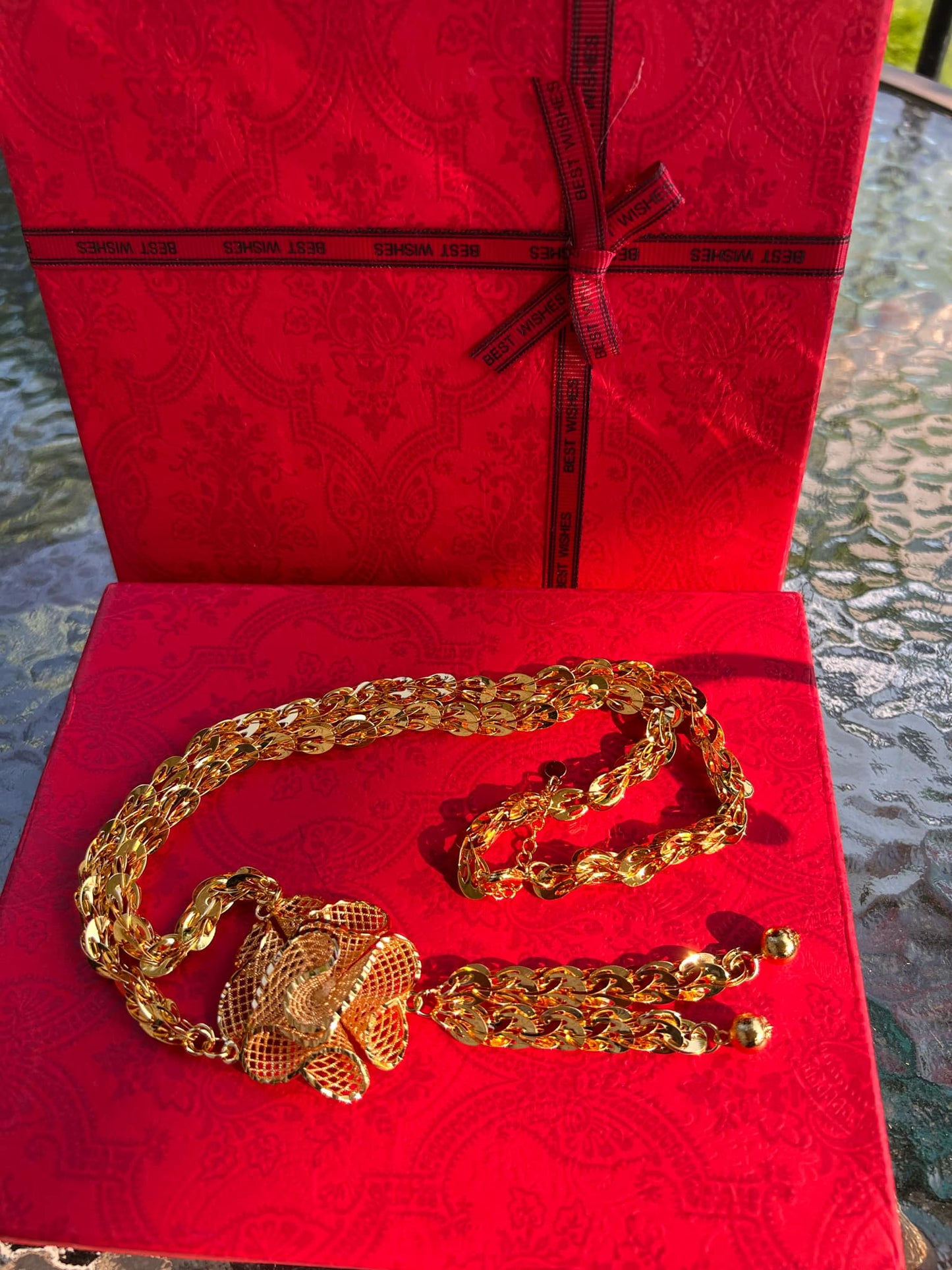 24K Gold Plated Long Necklace