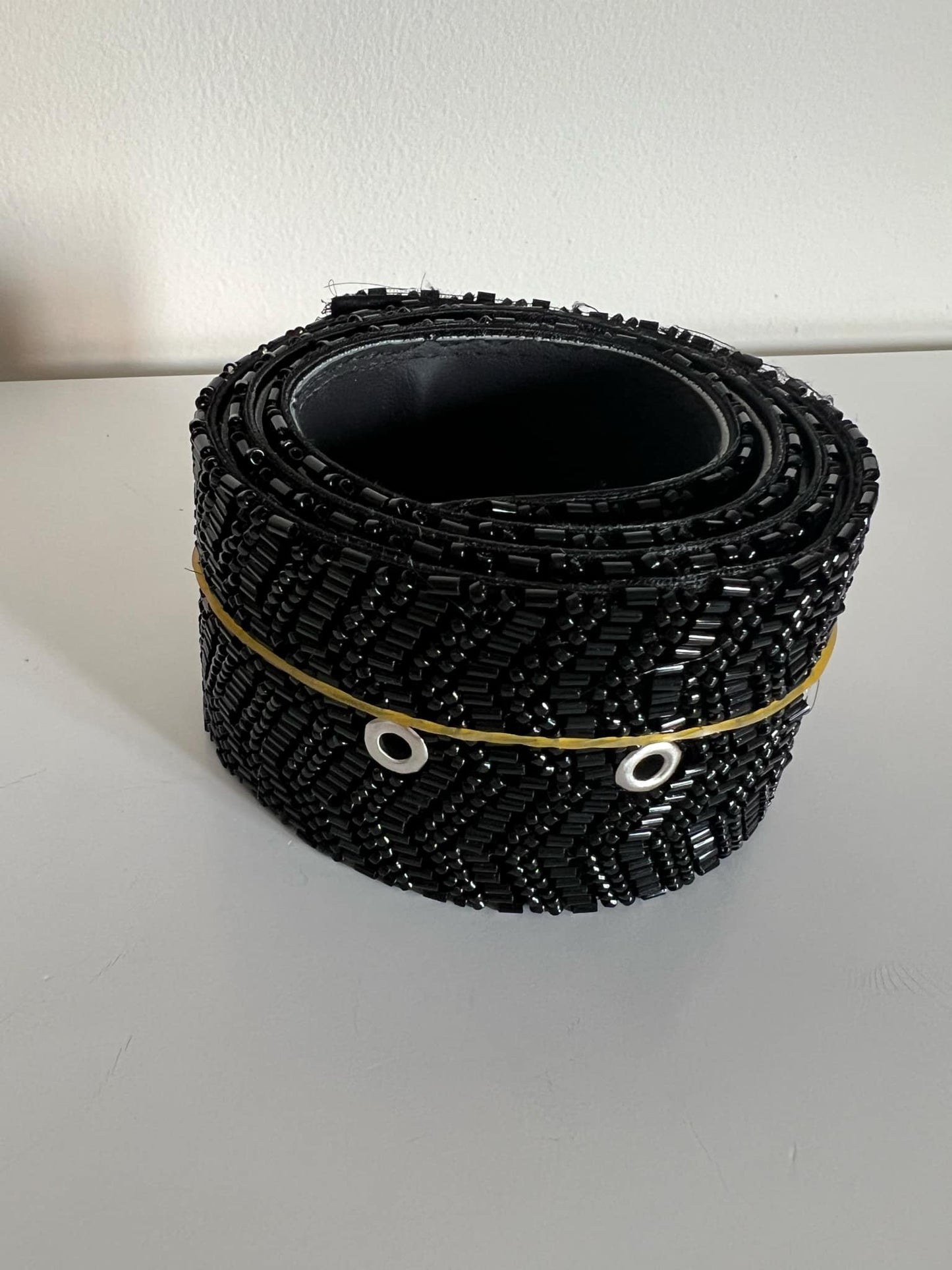 Beaded Black Belt