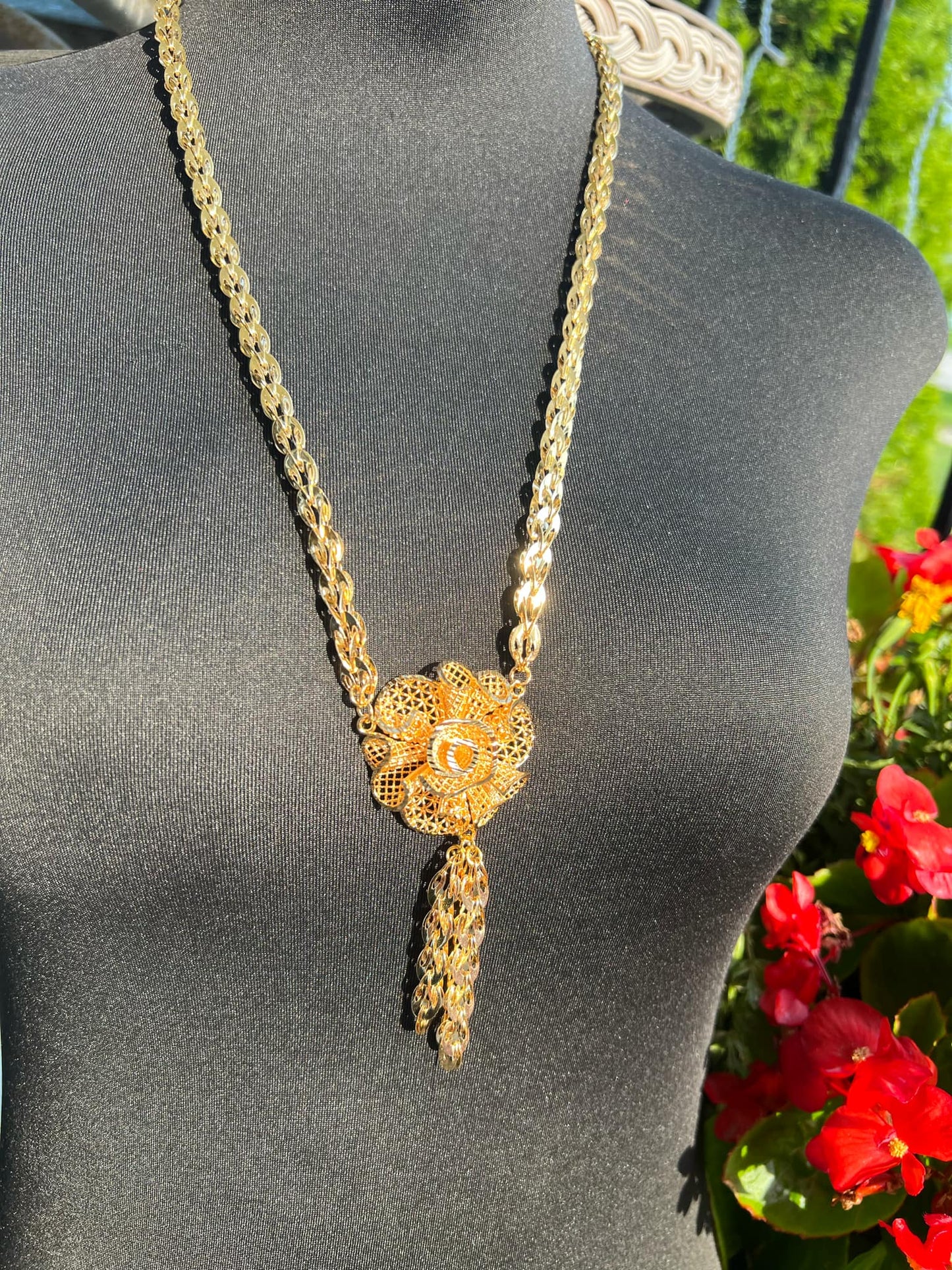 24K Gold Plated Long Necklace