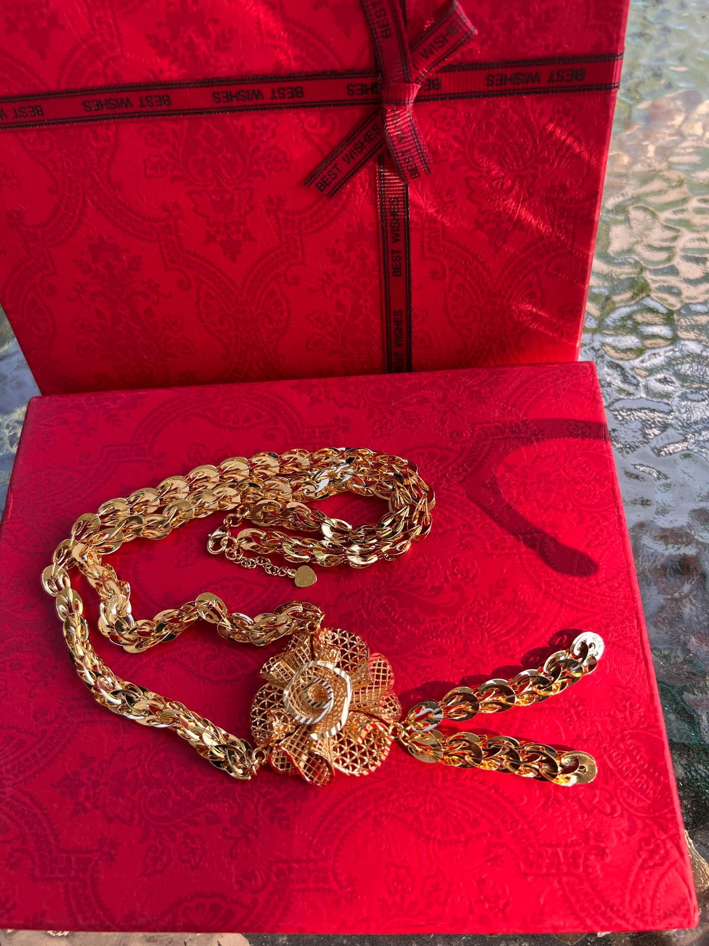 24K Gold Plated Long Necklace