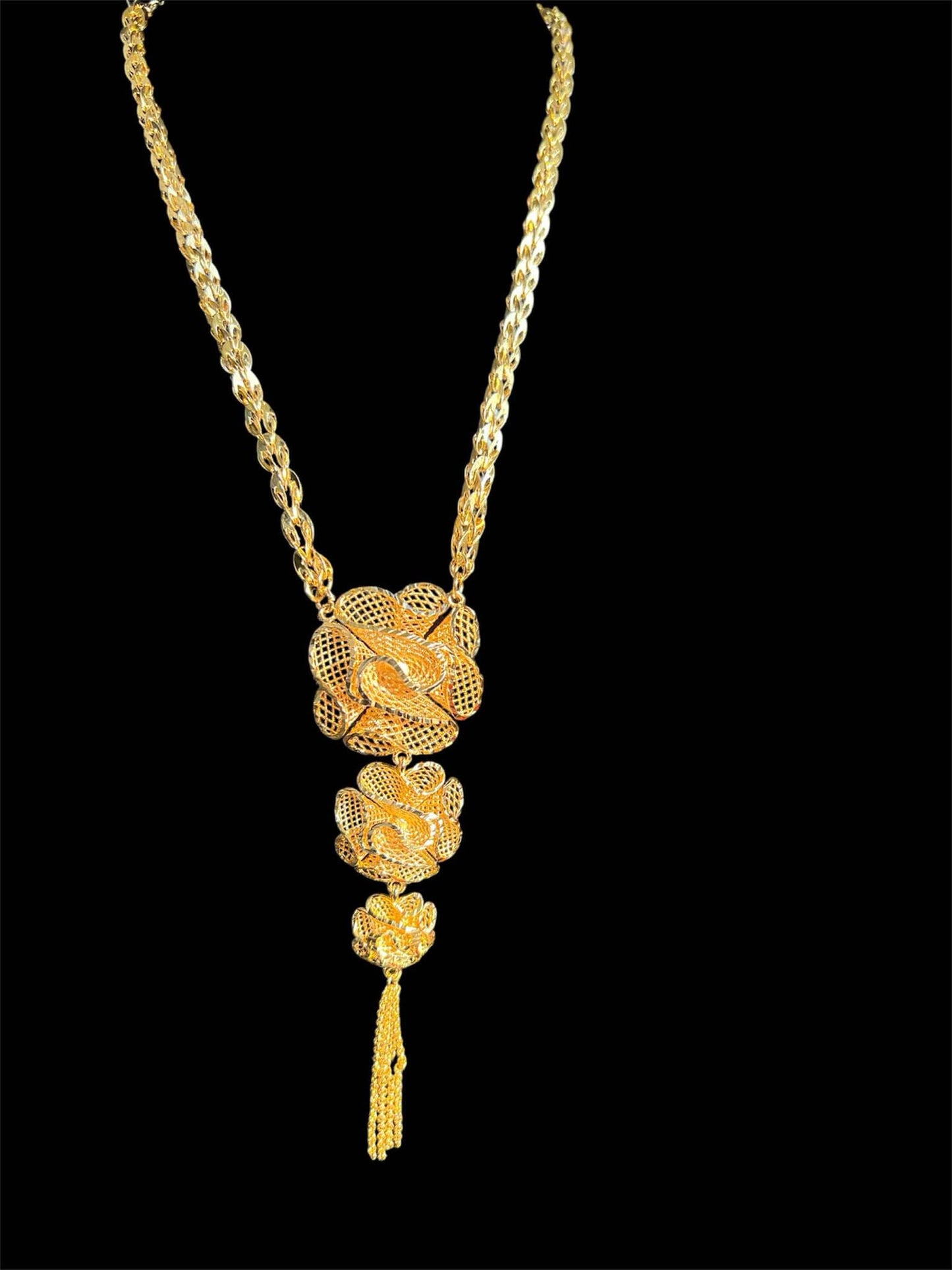 24K Gold Plated Long Necklace
