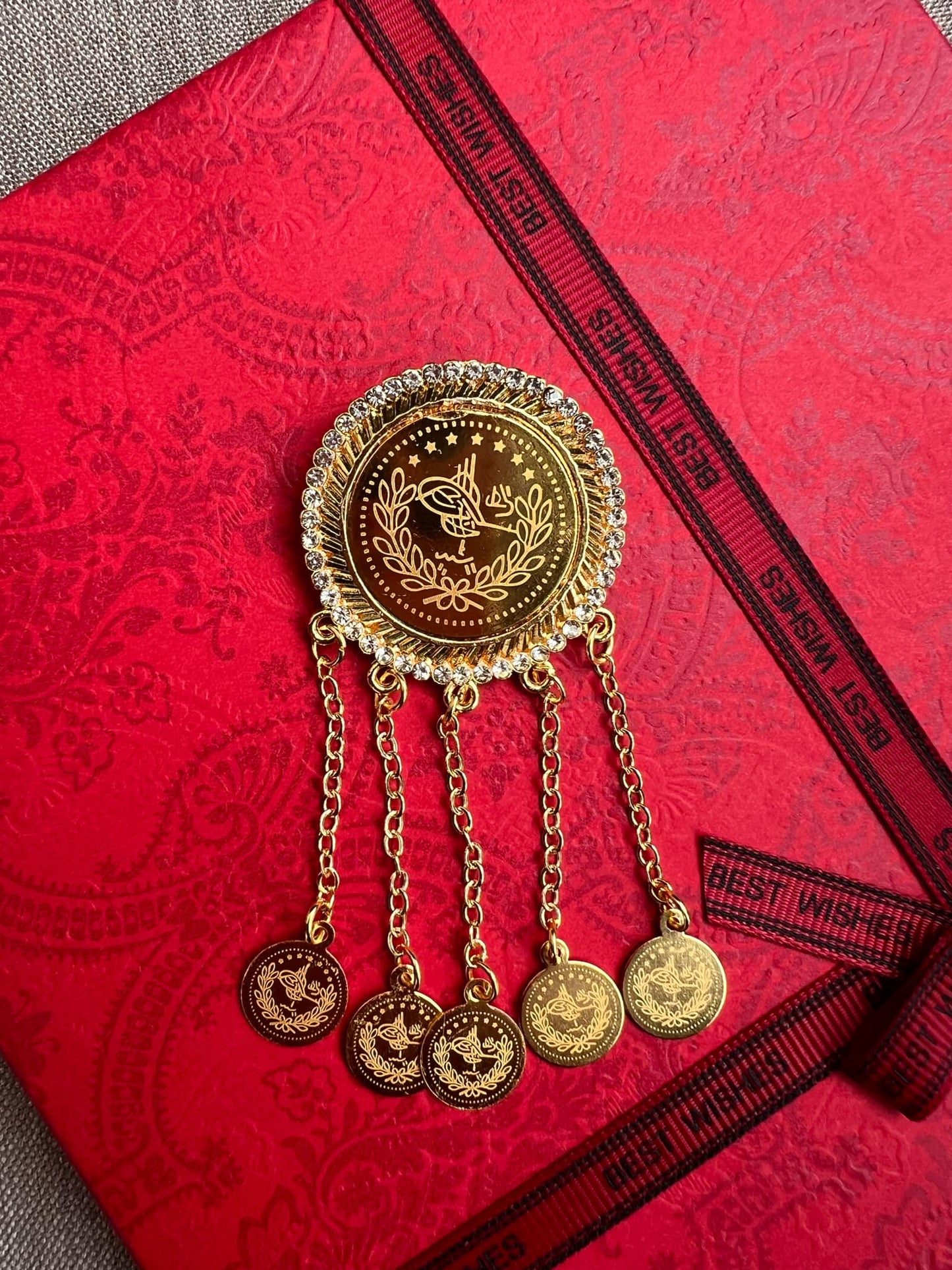 Coin Brooch