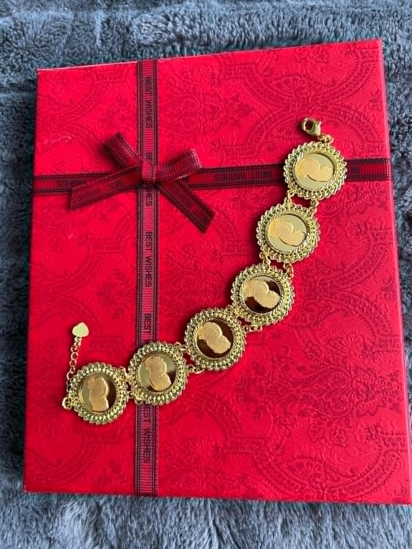 Gold-Plated Coins Bracelet