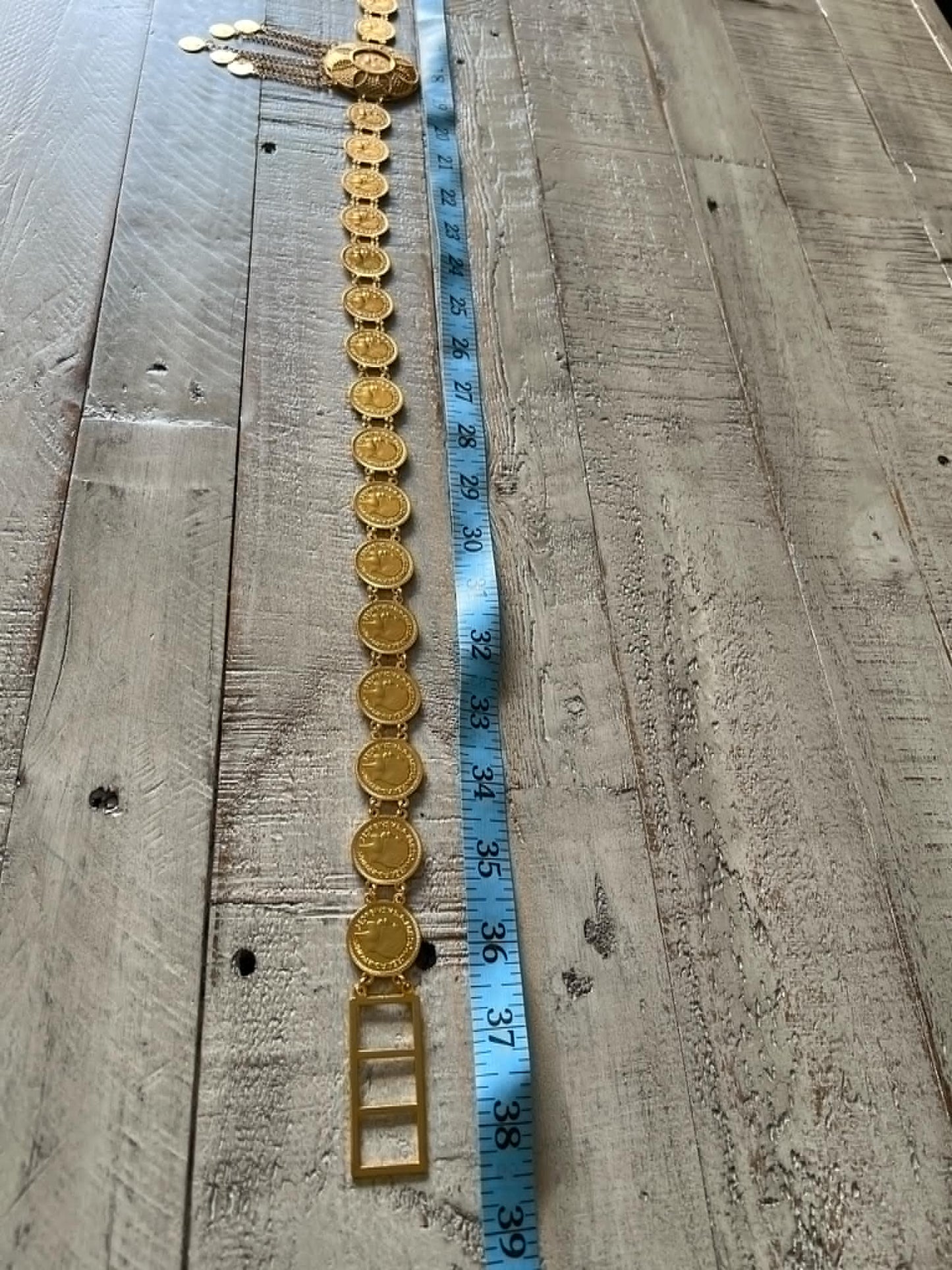 Gold-Plated Coin Belt
