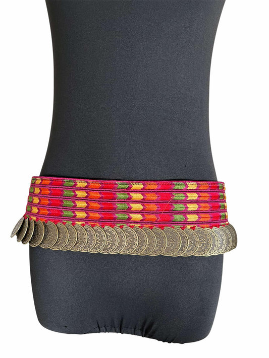 Tatreez Belt with Antique Coins