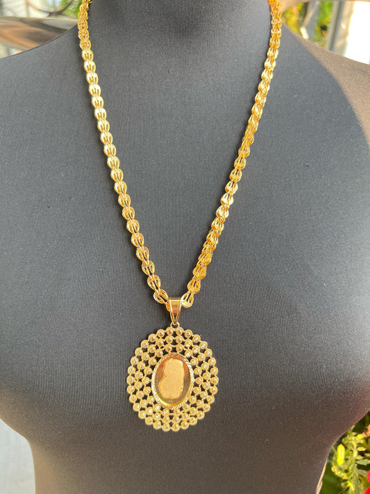 24K Gold Plated Long Necklace