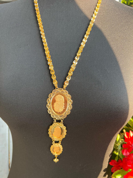 24K Gold Plated Long Necklace