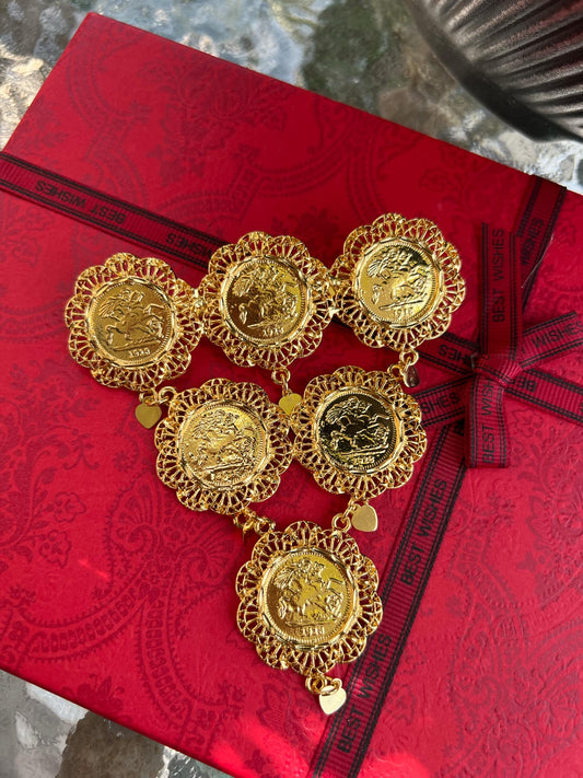 Coins Brooch