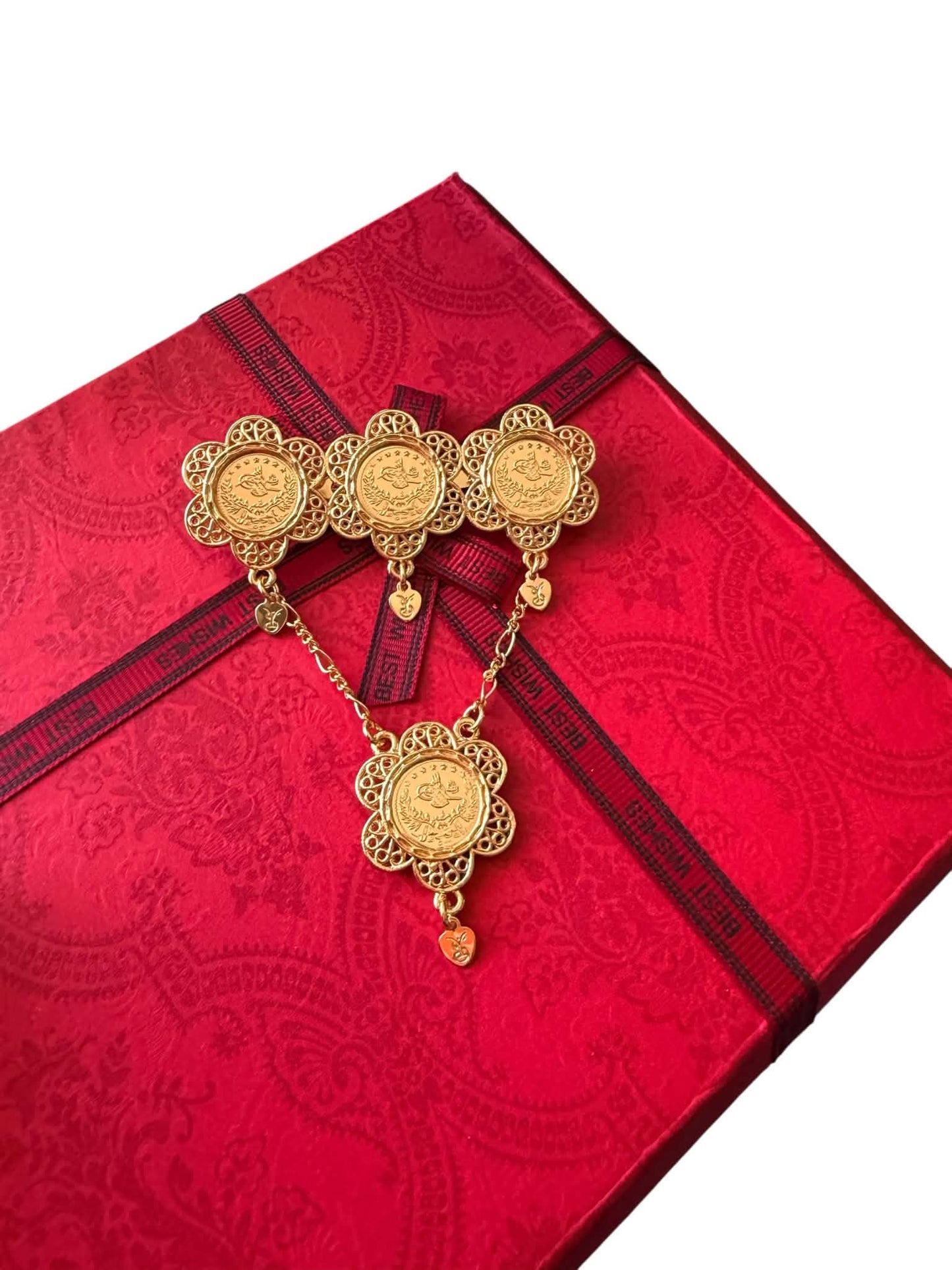 Turkish Coin Brooch