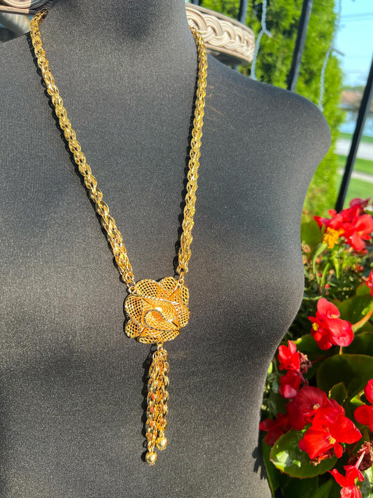24K Gold Plated Long Necklace