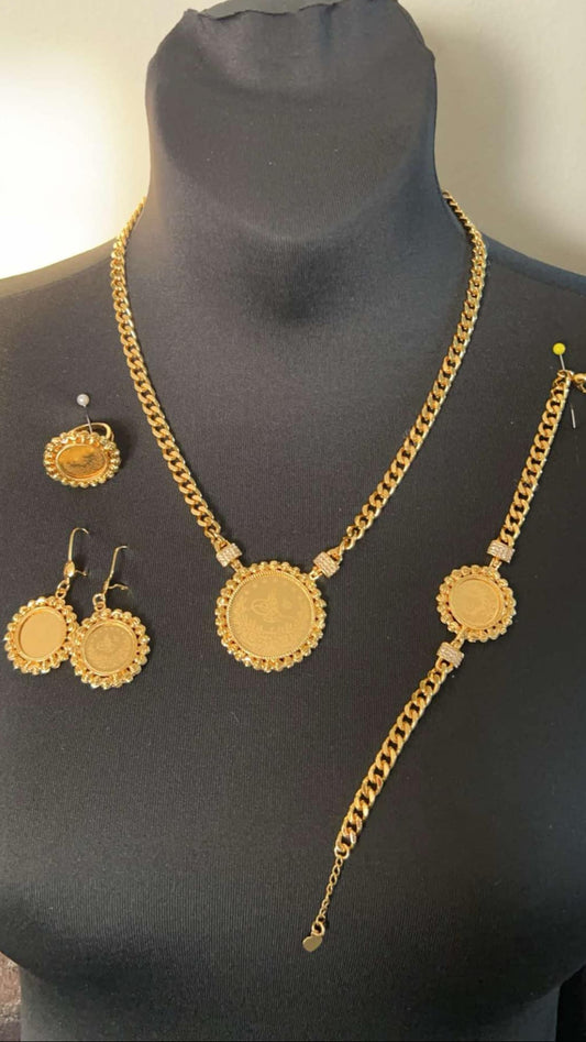 4 Pieces Gold-Plated Set