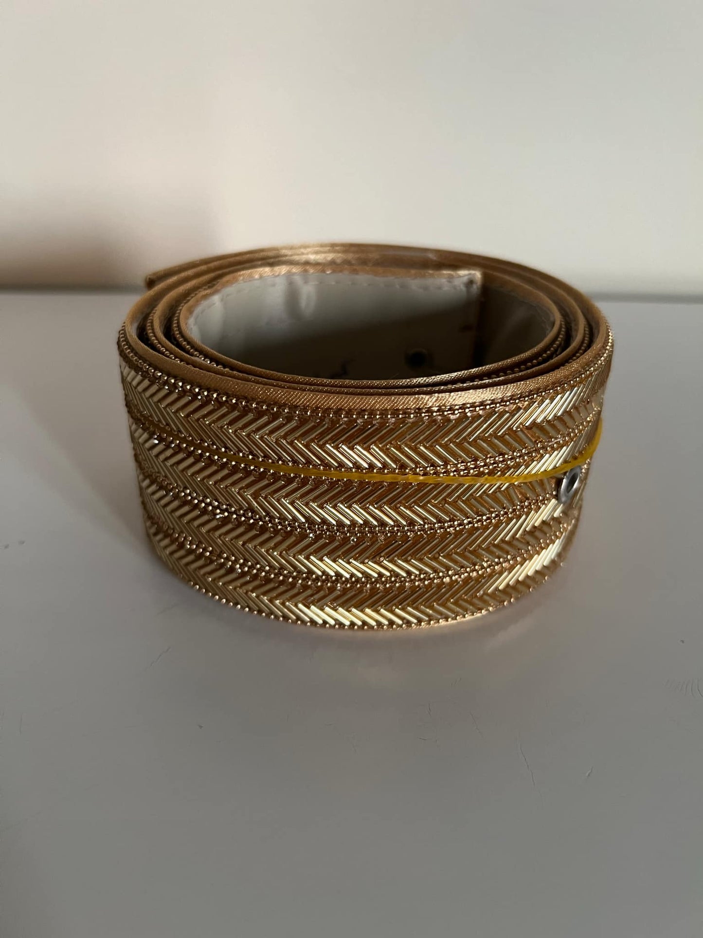 Beaded Sabaleh Gold Belt