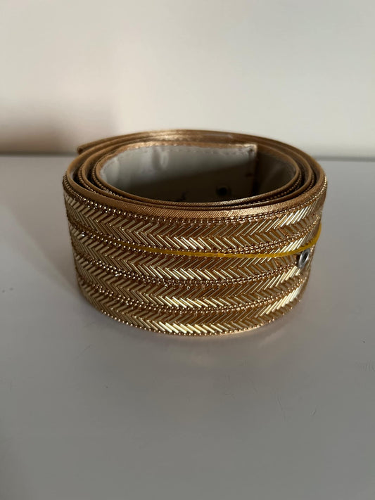Beaded Sabaleh Gold Belt