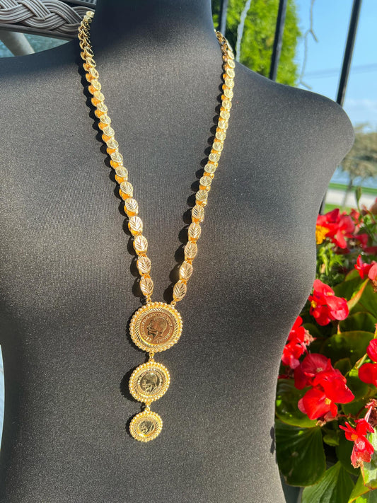 24K Gold Plated Long Necklace