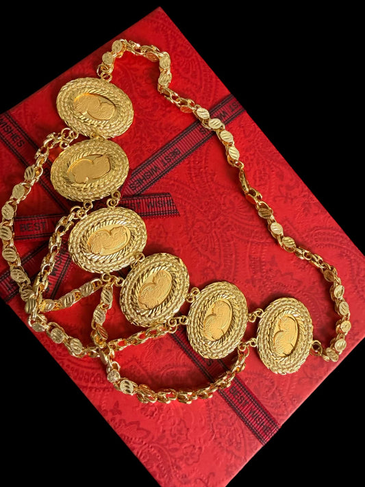 Gold plated choker