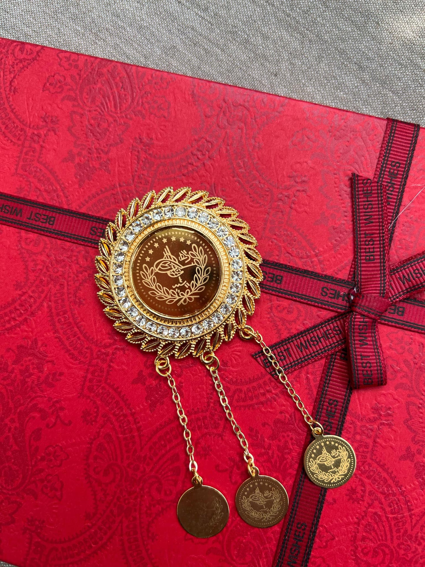 Coin Brooch
