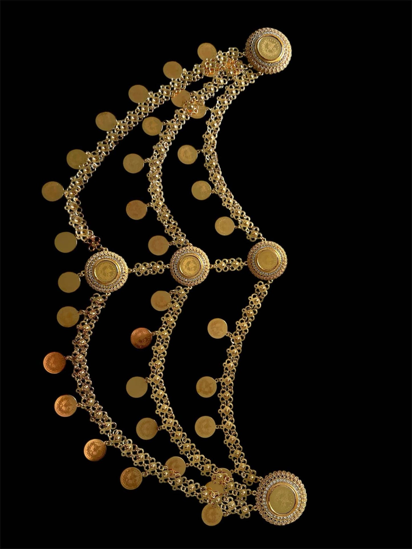 Gold-Plated Coin Head Piece