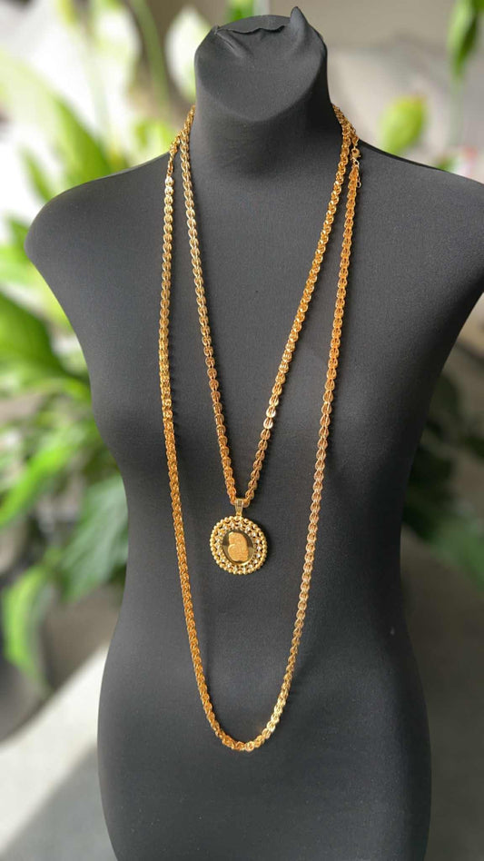 Gold Plated Turkish Zarad Necklace