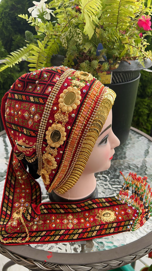Waqaya with gold-plated coins