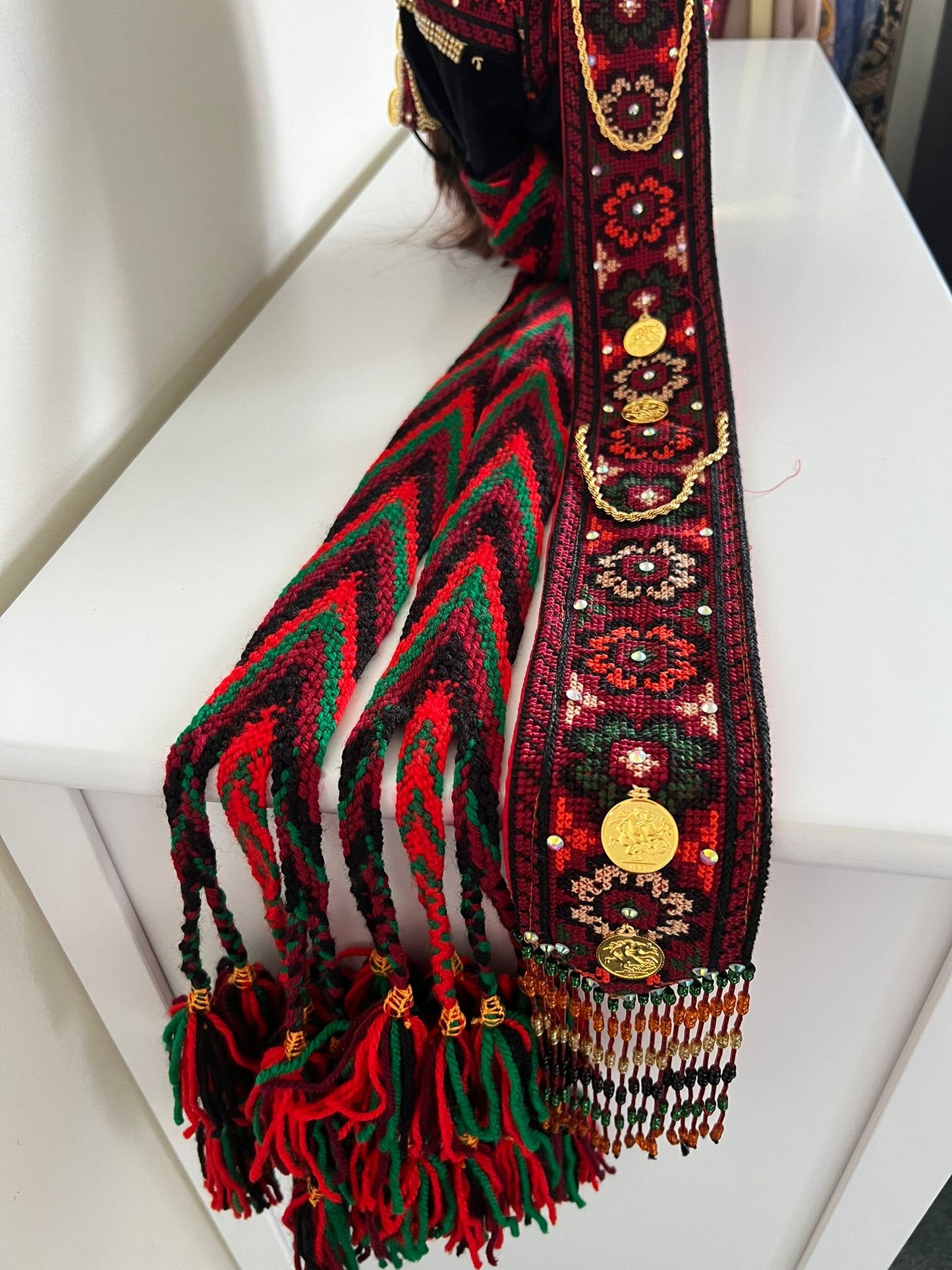 Handmade Traditional Headpiece Attachment (attaches to waqah)