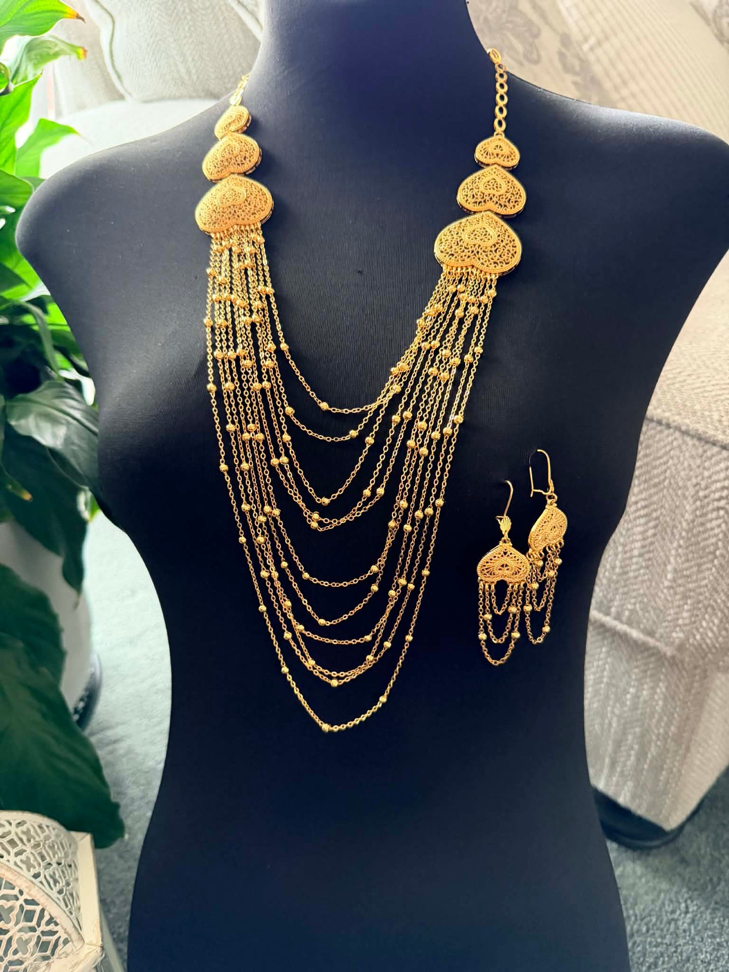 Gold plated necklace