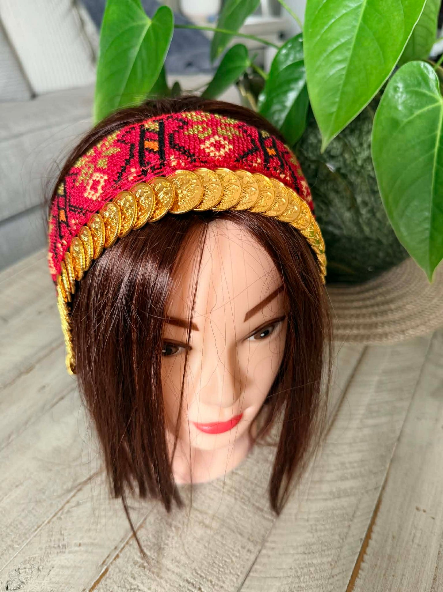 Gold-Plated Coins Headpiece ￼
