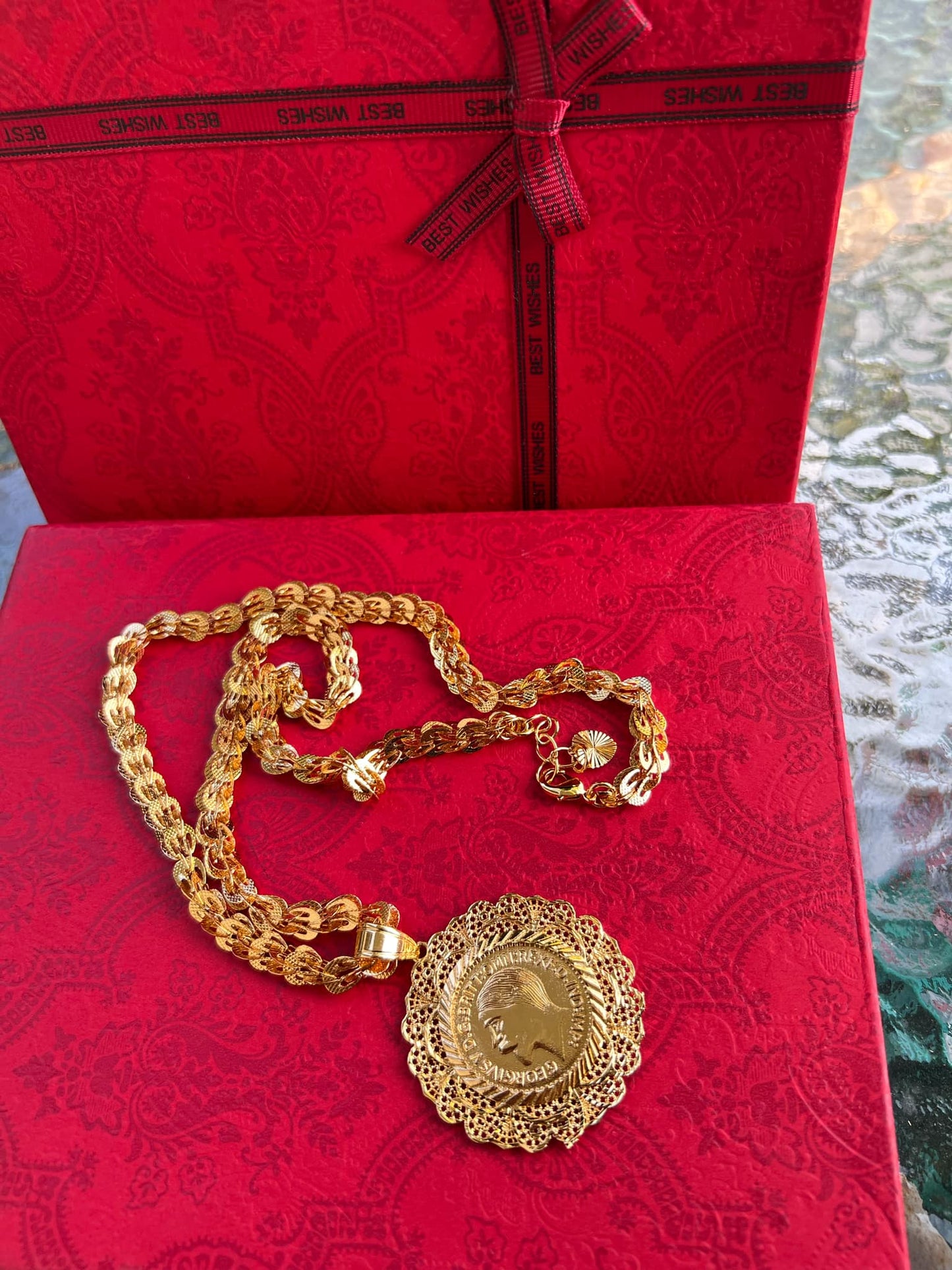 24K Gold Plated Long Necklace