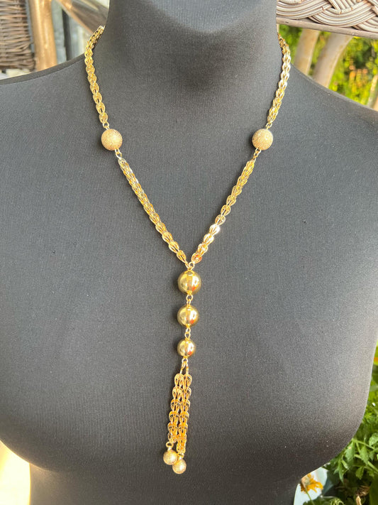 24K Gold Plated Long Necklace