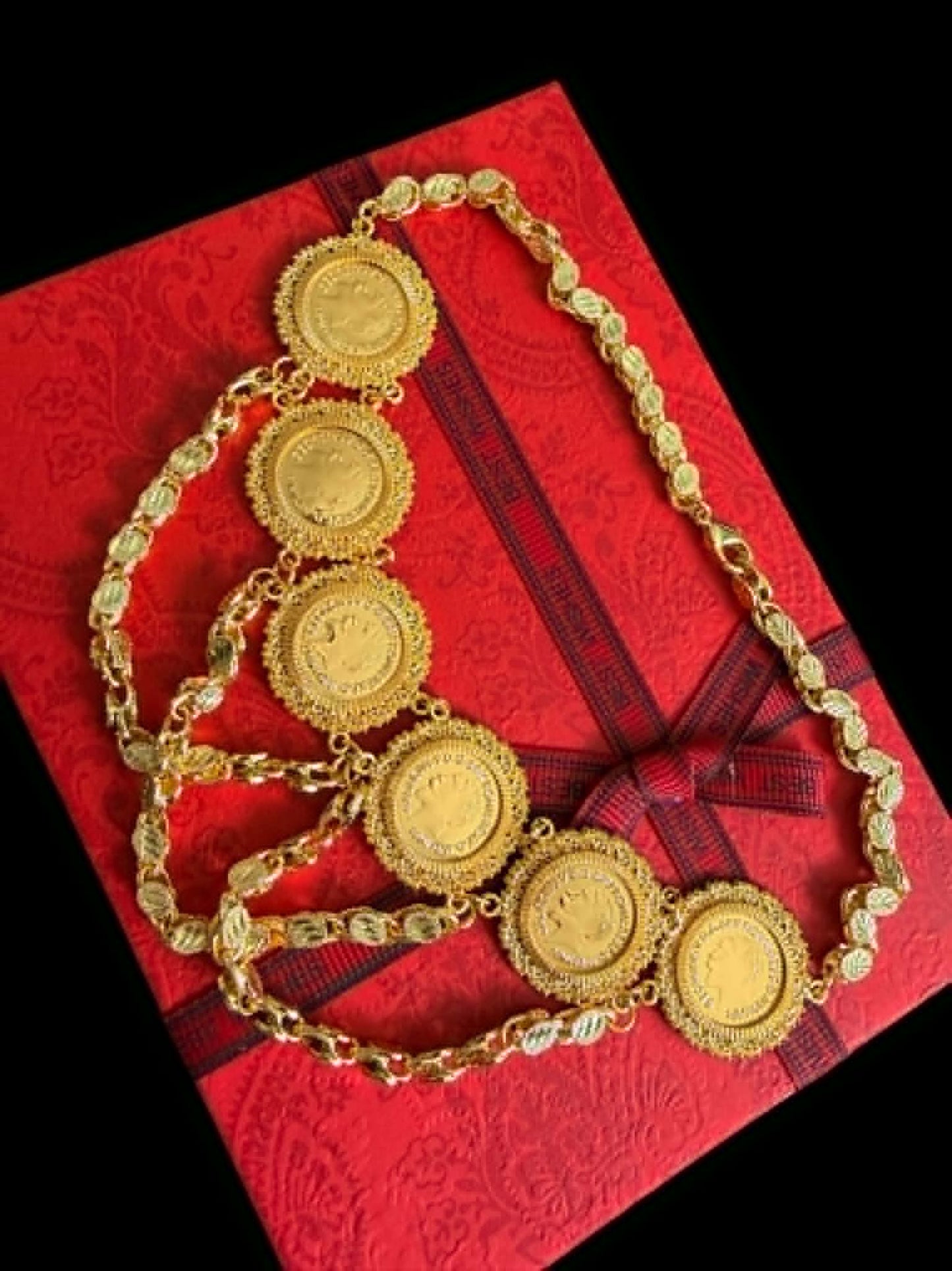 Gold plated choker