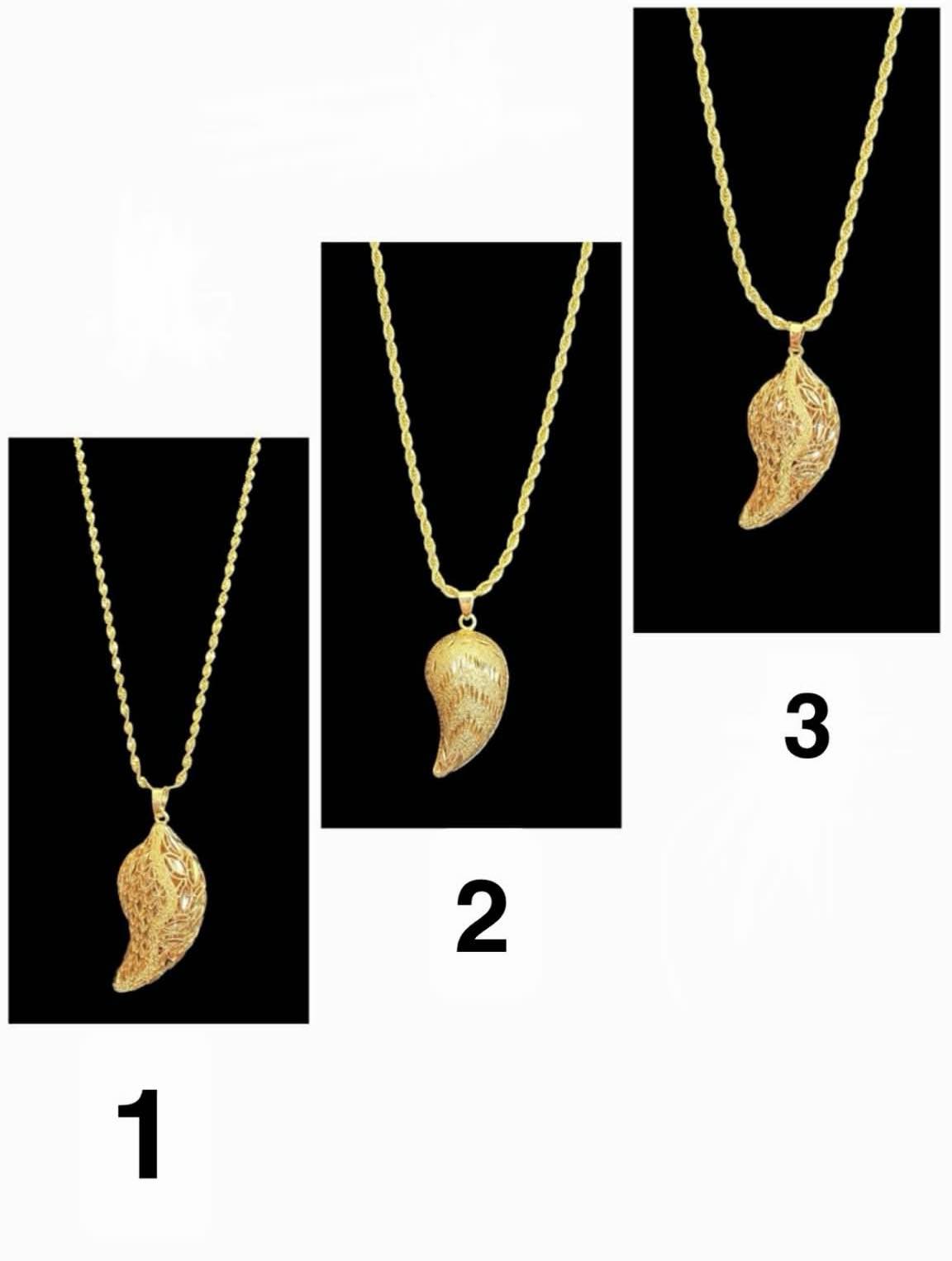 Almond necklaces