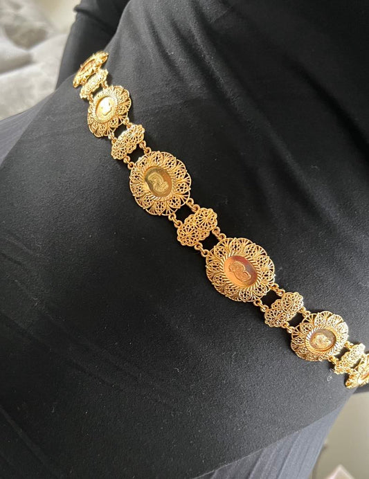 Gold-Plated Coin Belt