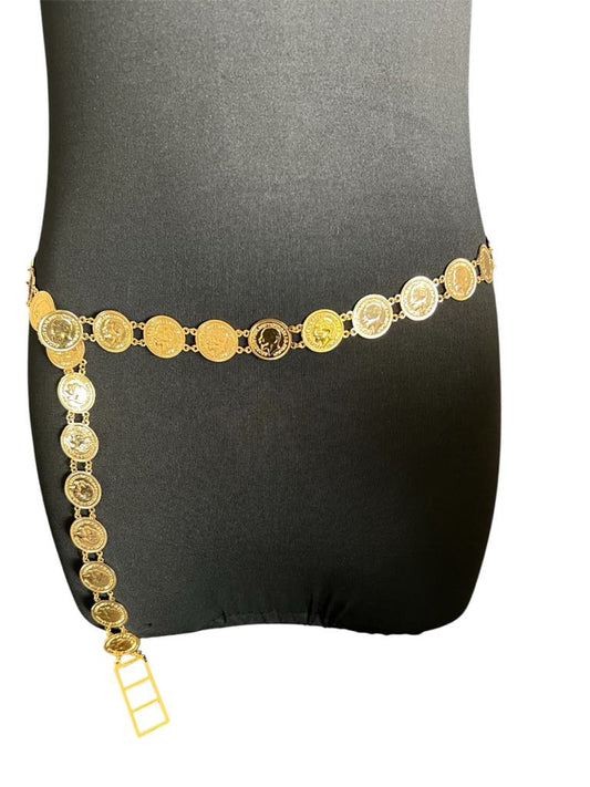 Gold-Plated Coin Belt