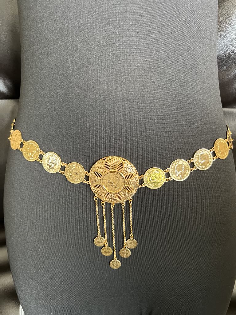 Gold-Plated Coin Belt