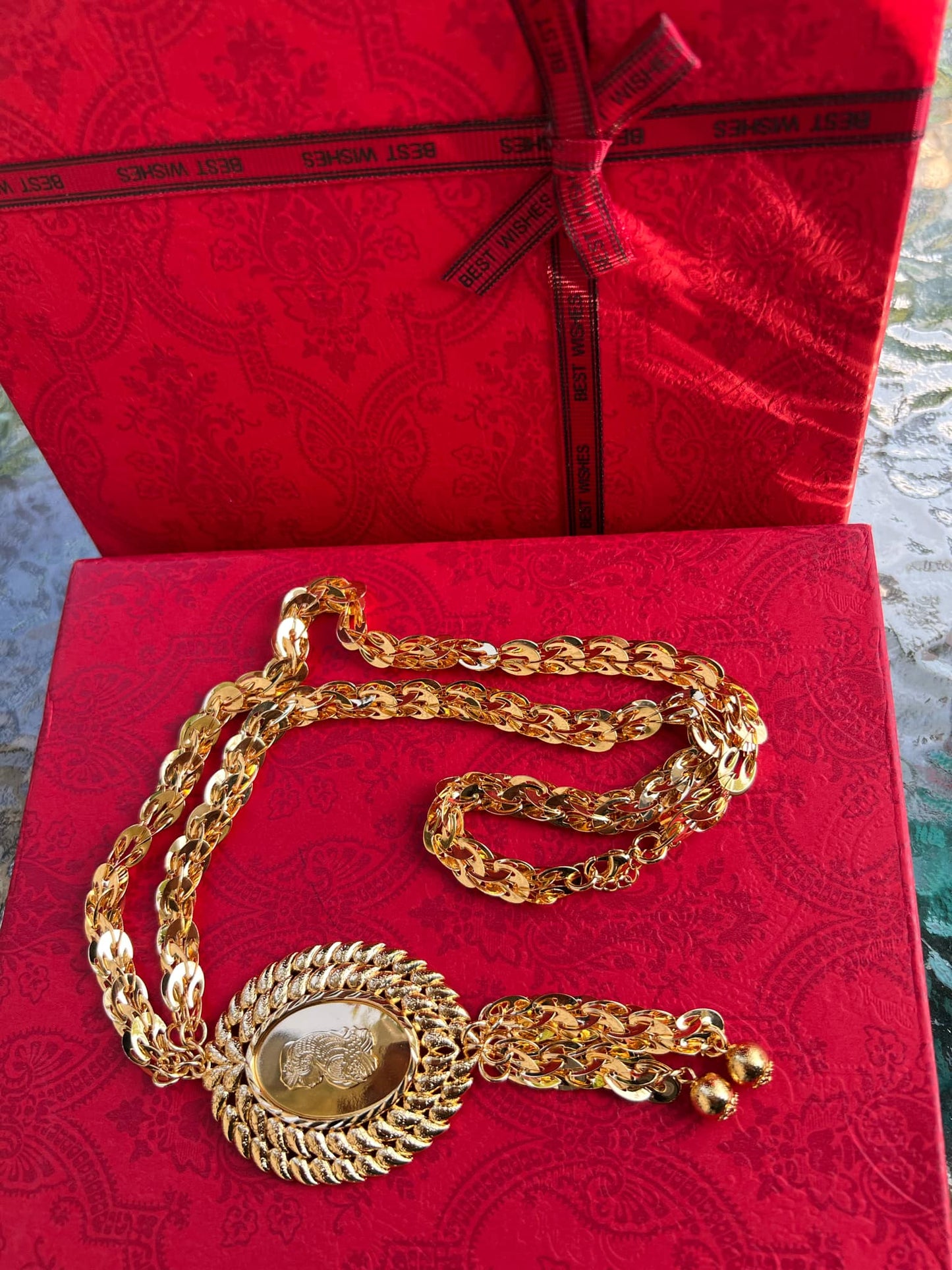 24K Gold Plated Long Necklace