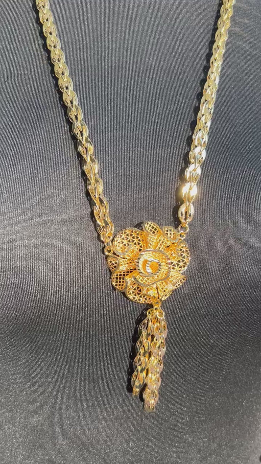 24K Gold Plated Long Necklace