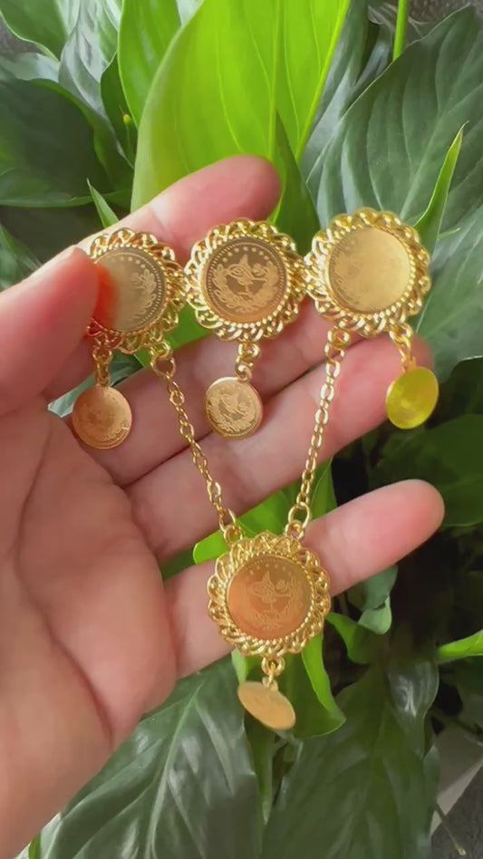 3 Coins Brooch